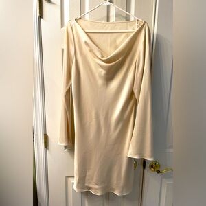 Ivory satin dress
